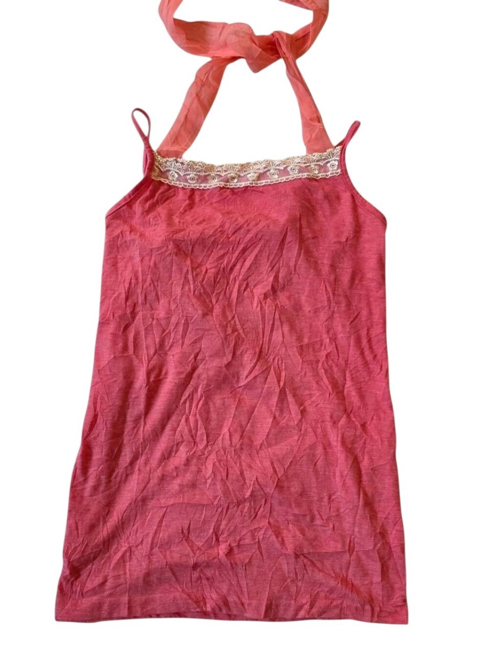Comfort Basic asian brand coral pink camisole halter top